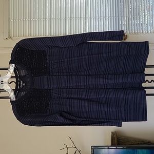 Lucky Brand top with lace panel